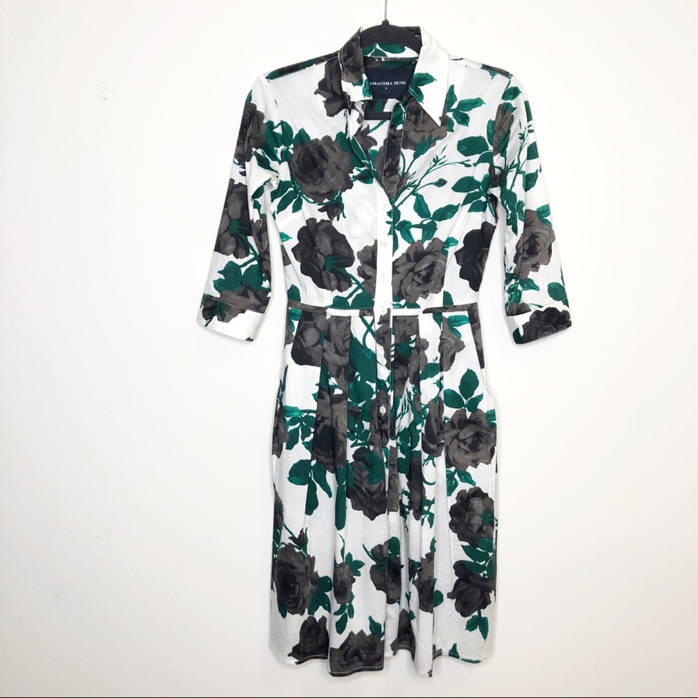 Samantha Sung Audrey Floral Dress Size 0